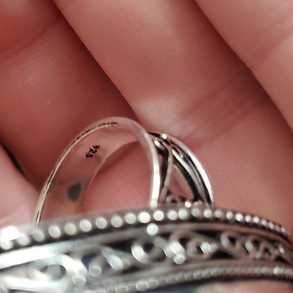 New Oversized Zebra Jasper 925 Silver Ring. - Picture 14 of 15